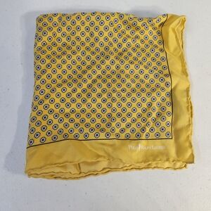Polo by Ralph Lauren Yellow and Blue Patterned Pocket Square